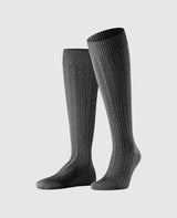 FALKE Tapis dans la chaussure pour hommes chaussettes hautes - noir