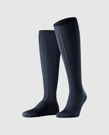 FALKE Tapis dans la chaussure pour hommes chaussettes hautes - marine foncé