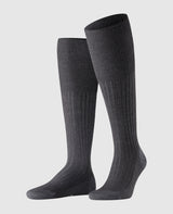 FALKE Bristol Chaussettes hautes pour hommes - anthracite mel.