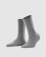 FALKE Softmerino Chaussettes pour femmes - gris clair mel.