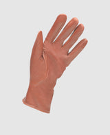 Gants avec bouton-pression - Marron rouge