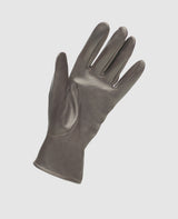 Gants avec bouton-pression - Brun foncé