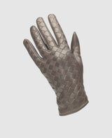 Gants avec matelassage - Marron foncé