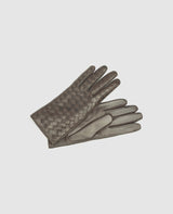 Gants avec matelassage - Marron foncé