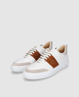 Turin Tennis Sneaker NP - Blanc/Rouge-brun