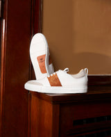 Baskets de tennis Turin NP - Blanc/Brun rougeâtre