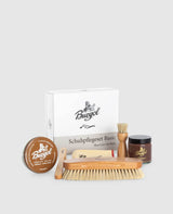 Burgol Ensemble d'entretien de chaussures Basic - Marron moyen