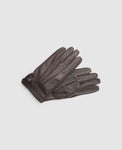 Gants en cuir de cerf - Marron foncé