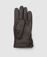 Gants en cuir de cerf - Marron foncé