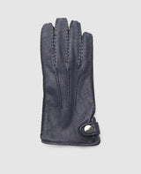 Gants en cuir de cerf - Bleu foncé