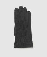 Gants en cuir de sanglier - Noir