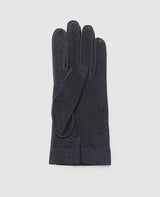 Gants en cuir de sanglier - Marron foncé