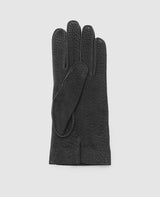 Gants en cuir de sanglier - Noir