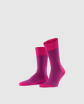 FALKE Oxford Stripe Homme Chaussettes - berry