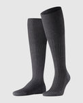 FALKE Bristol Homme Chaussettes hautes - anthracite mel.