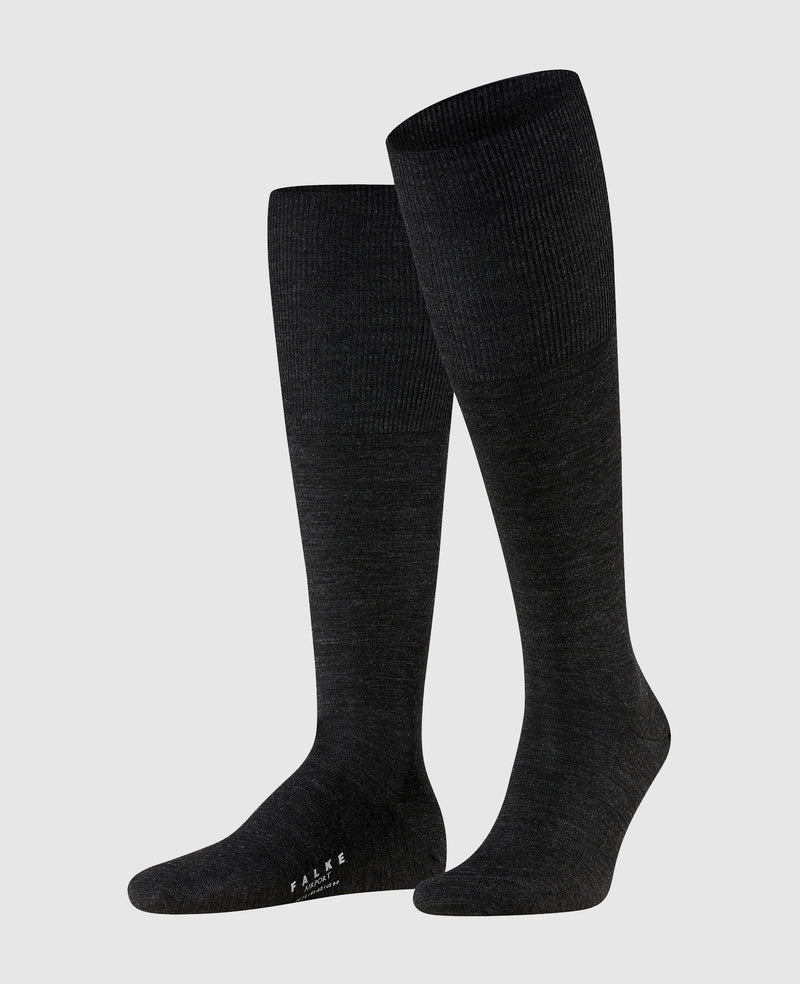 Falke »Aéroport« long - anthracite mel.