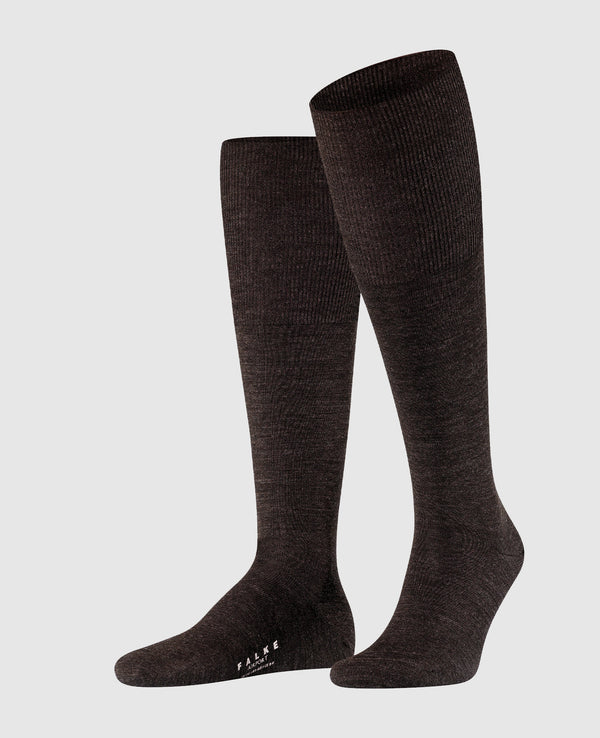 Falke "Airport" long - brun foncé