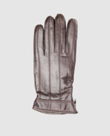 Gants avec fermeture éclair - Brun foncé