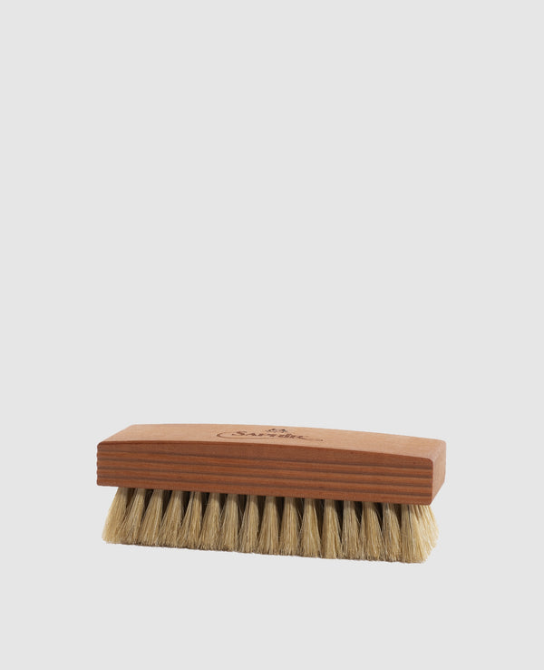 Brosse de polissage de haute qualité avec garniture en crin de cheval - Blanc