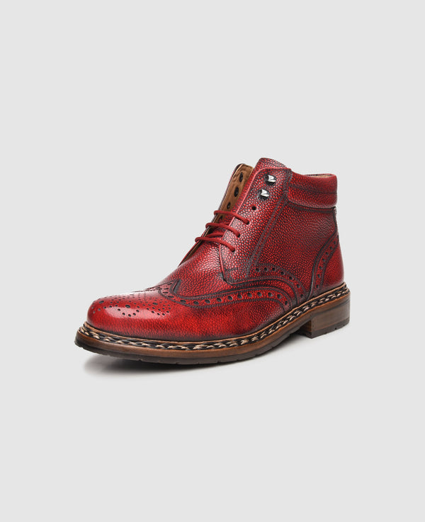 Buda Full-Brogue AG - Rouge