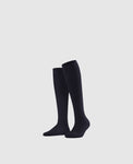 FALKE Famille Chaussettes hautes pour femmes - marine foncé