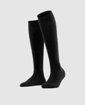 FALKE Softmerino Chaussettes hautes pour femmes - noir