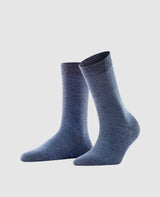 FALKE Softmerino Chaussettes pour femmes - bleu foncé mel.