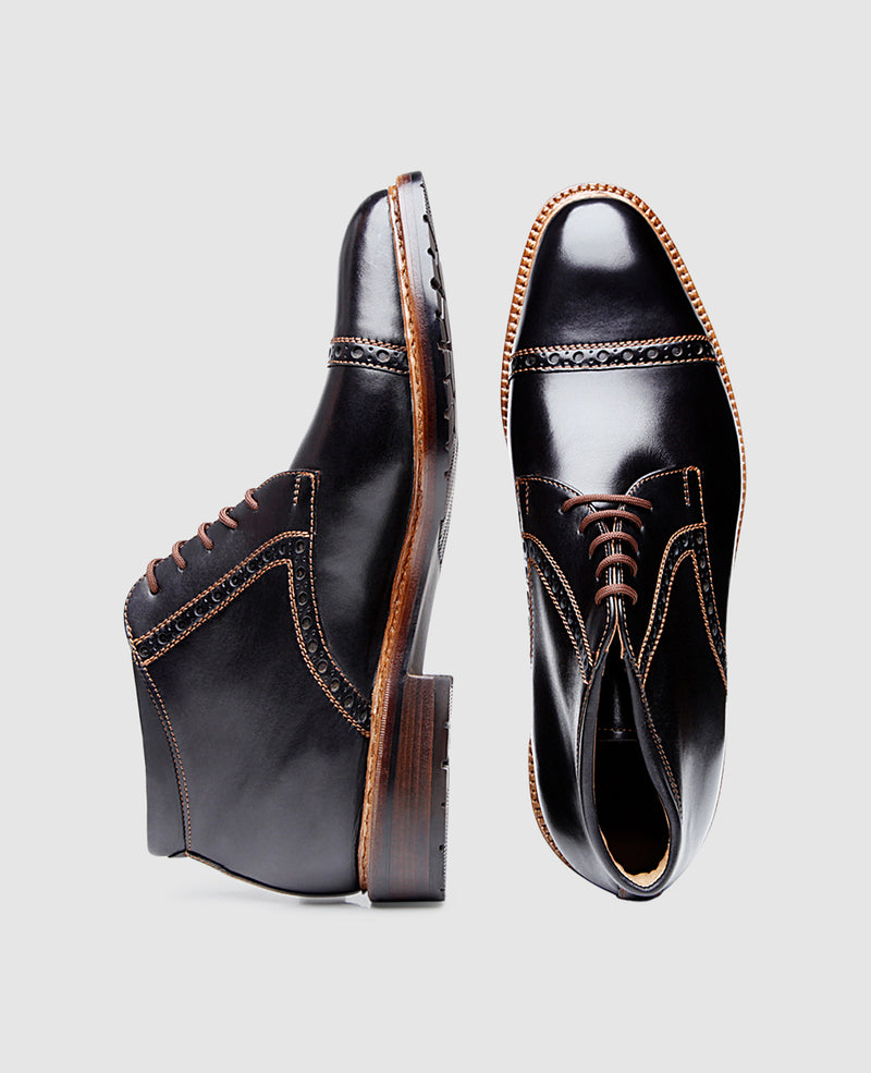 Luzern Quartier-Brogue SC - Schwarz