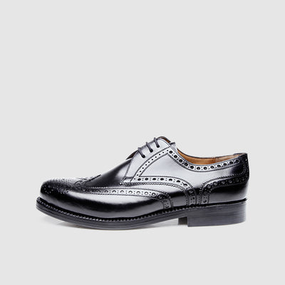 Chaussures pour hommes style brogues avec décoration perforée