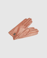 Gants avec bouton-pression - Marron rouge