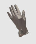 Gants avec bouton-pression - Brun foncé