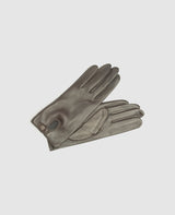 Gants avec bouton-pression - Brun foncé