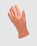 Gants en cuir fins - Rouge brun