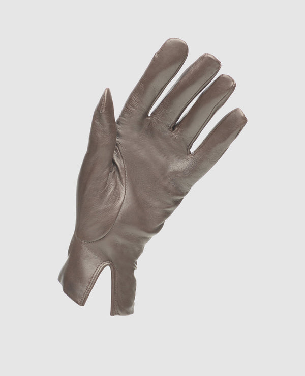 Gants en cuir fins - Brun foncé