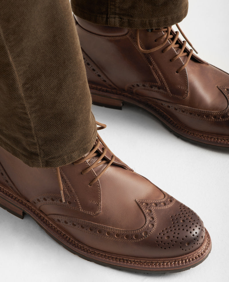Brogue complet Buda H - Caramel
