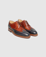 Luzern Full-Brogue TC - Bleu nuit/Whisky