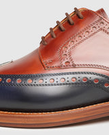 Luzern Full-Brogue TC - Bleu nuit/Whisky
