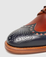 Luzern Full-Brogue TC - Bleu nuit/Whisky