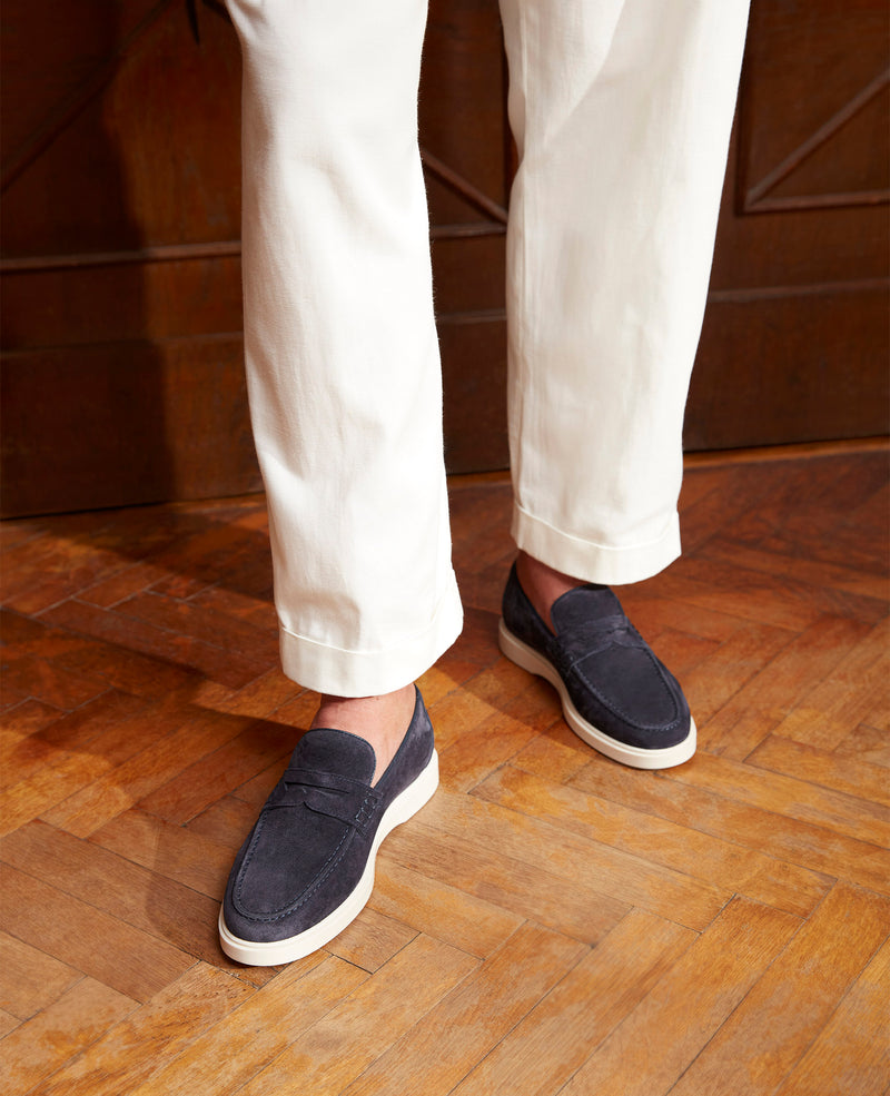 Mocassins Genoa Penny Loafer V - Bleu marine