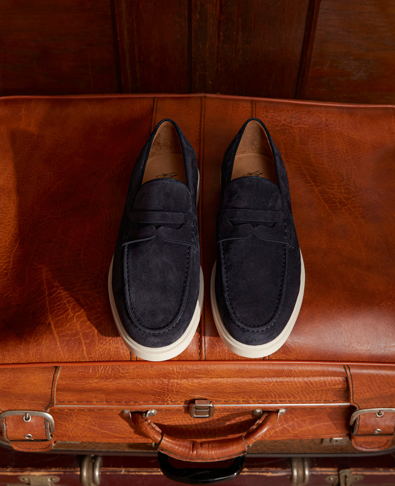 Mocassins Genoa Penny Loafer V - Bleu marine