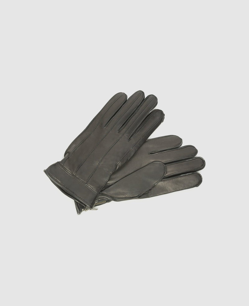 Gants avec fermeture éclair - Noir