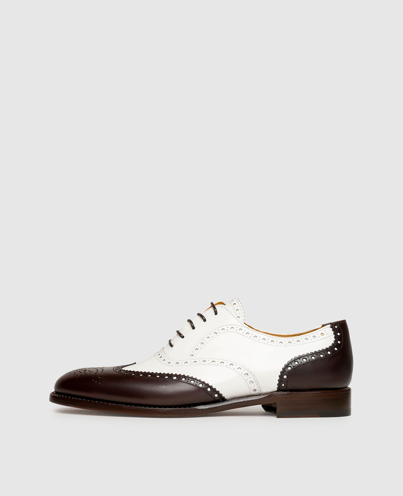 Non. 384 - Blanc/Marron foncé