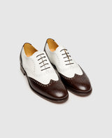 Non. 384 - Blanc/Marron foncé