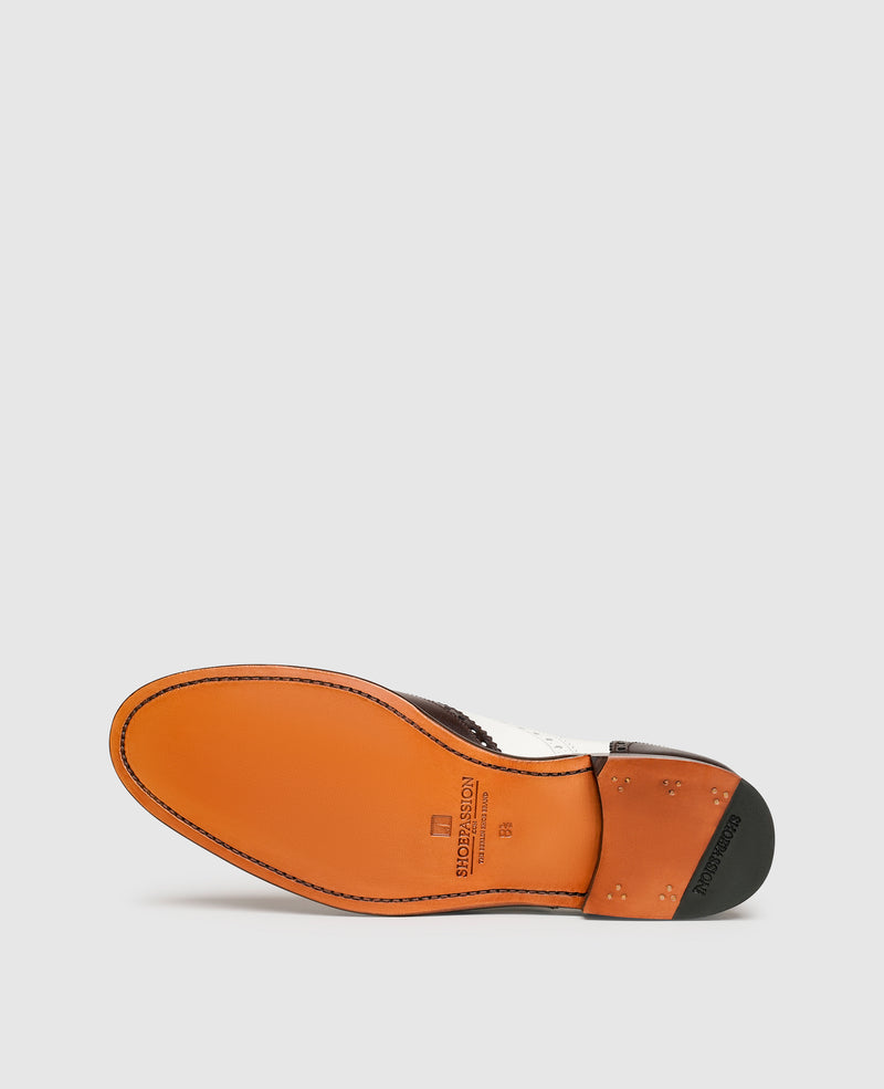 Non. 384 - Blanc/Marron foncé