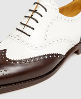 Non. 384 - Blanc/Marron foncé
