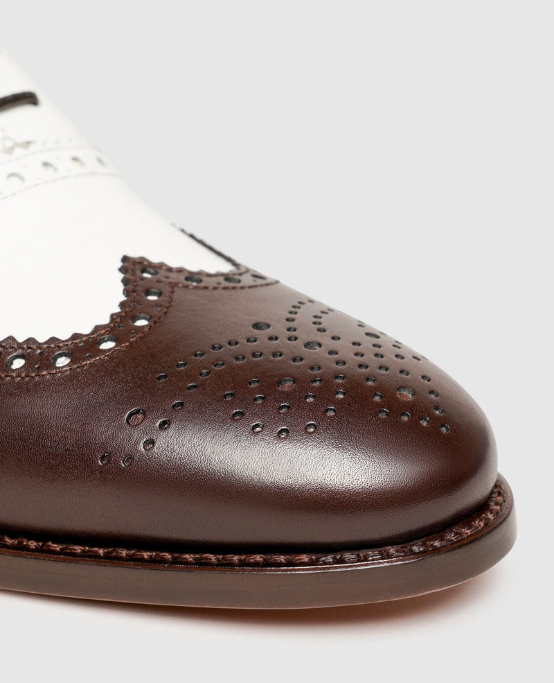 Non. 384 - Blanc/Marron foncé