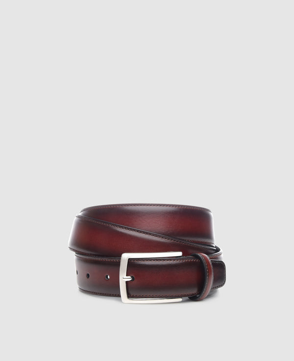 Ceinture pour homme Patina en bordeaux - Bordeaux