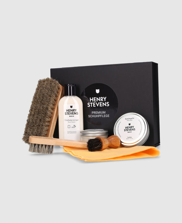 Kit de cirage pour chaussures 16 pièces-noir,marron et neutre Kit de cirage pour chaussures 16 pièces-noir,marron et neutre