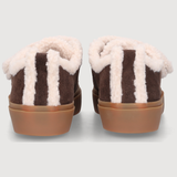SHEARLING LOW VELCRO - Dark Brown