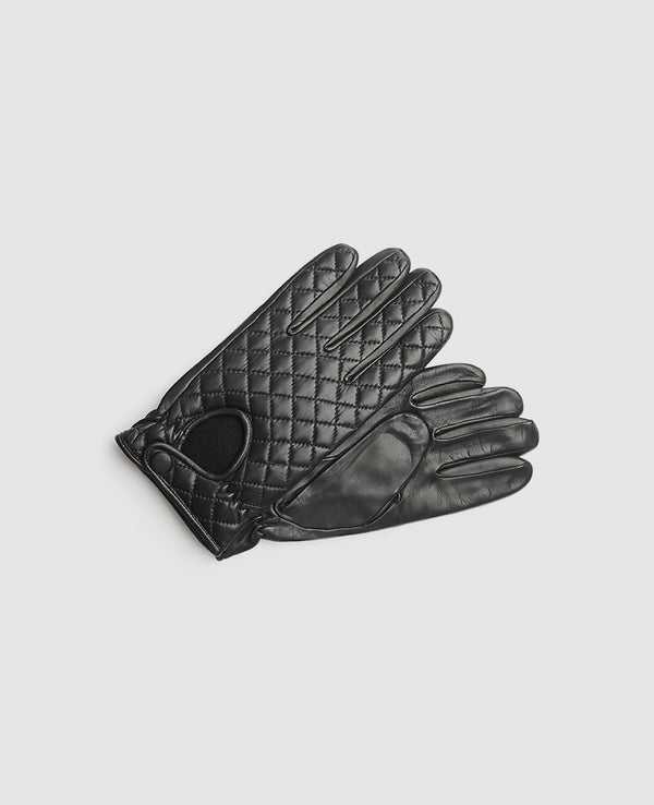 Gants à motif écossais - Noir